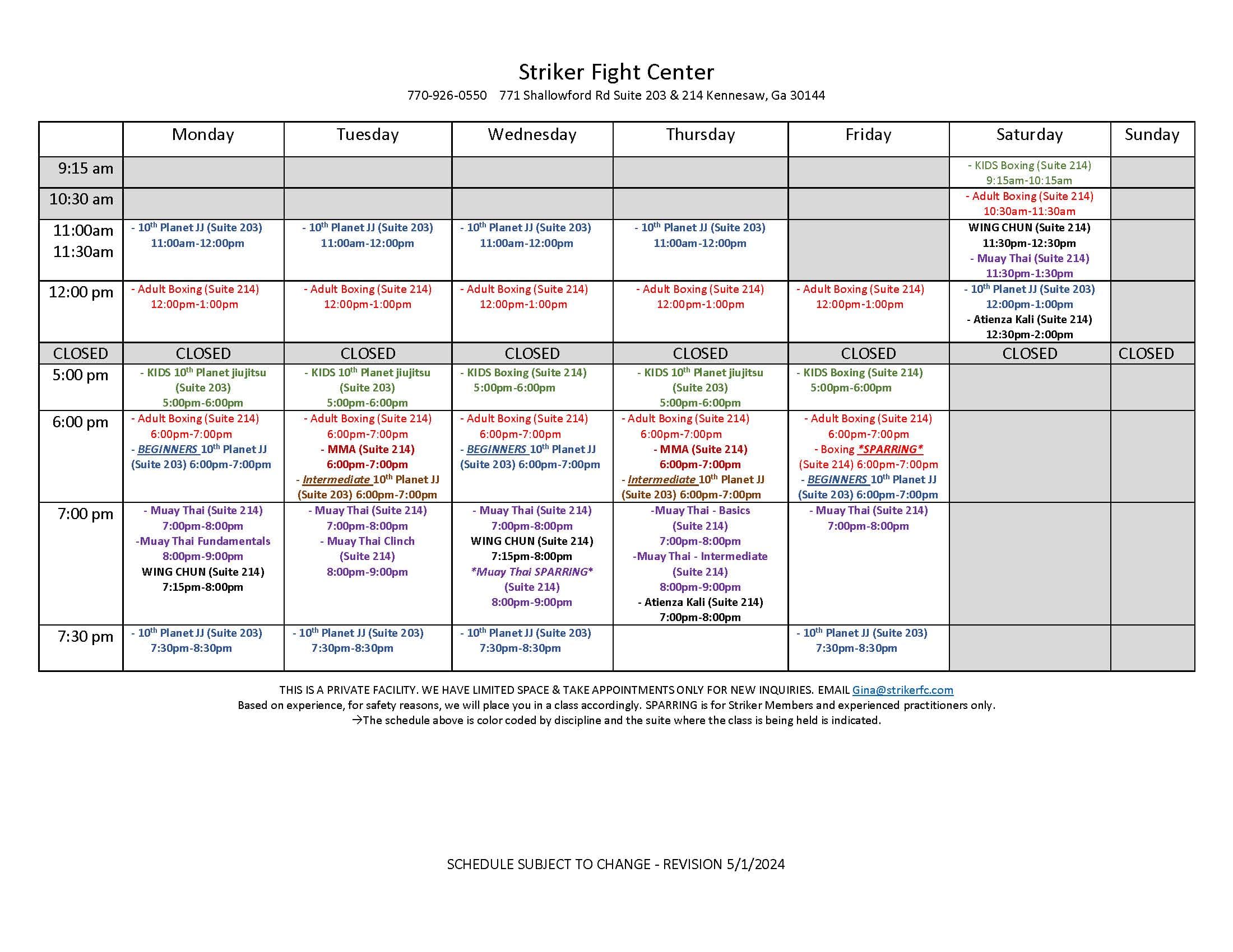 Main image of Striker Fight Center
