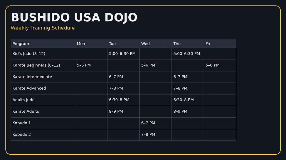 Main image of Bushido USA Dojo