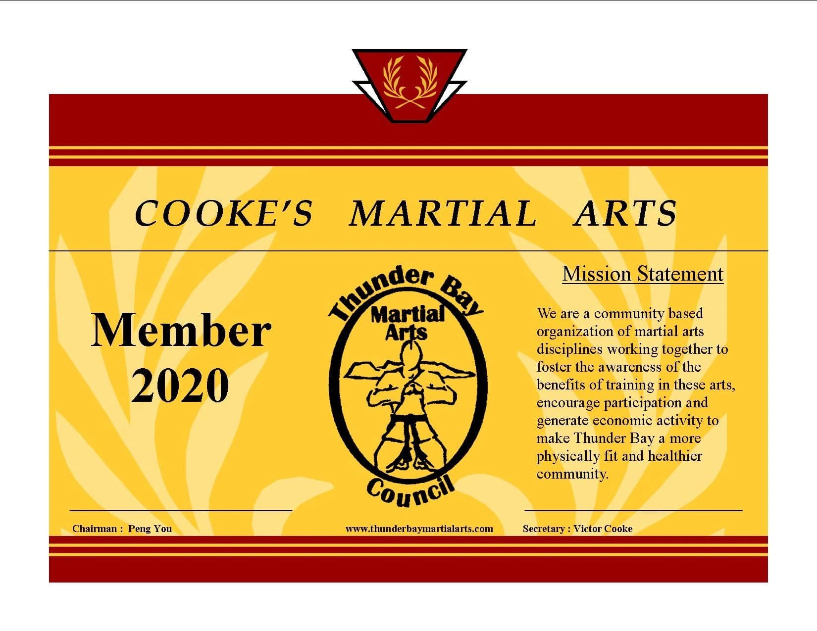 Cooke's Martial Arts logo
