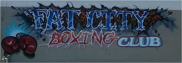 Yaqui Lopez's Fat City Boxing Club logo